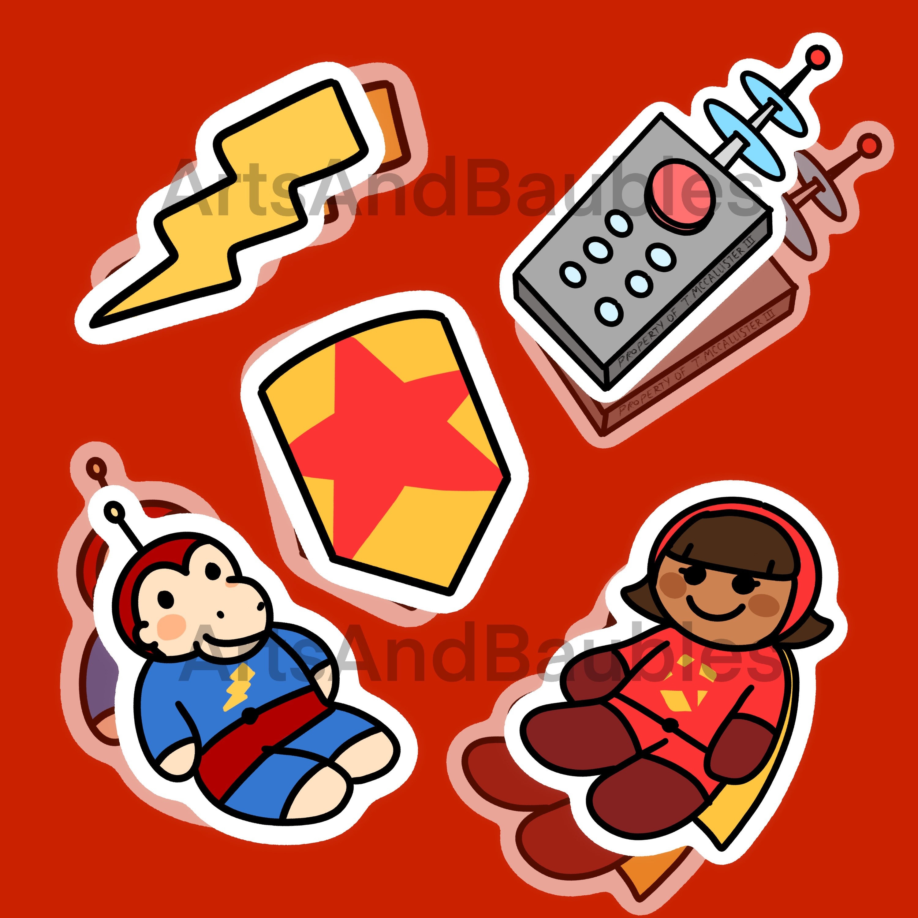 Wordgirl Inspired Sticker (10) Pack X Canada