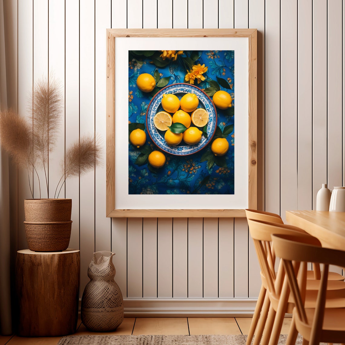 Lemon Vibes Poster, Lemon Poster, Lemon Wall Art, Sunny Mediterranean ...