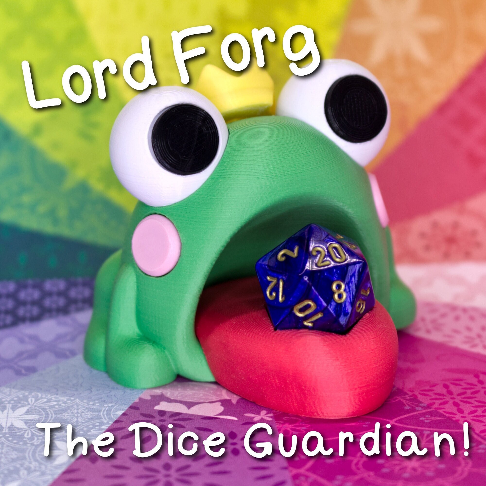 Lord the Dice Guardian 3d Printed Figurine Etsy