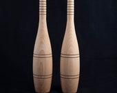 set of Indian clubs, wooden clubs, 1kg,1.8kg, 750 gr