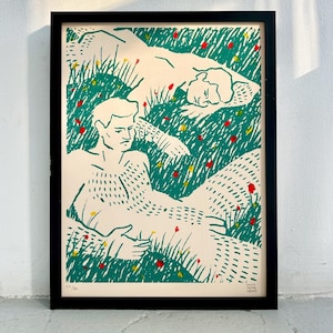 Summer, serigraphy limited edition - screen print