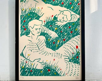 Zomer, zeefdruk, gelimiteerde oplage - screen print