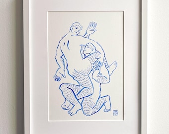Dynamic V, 2024, original drawing on paper