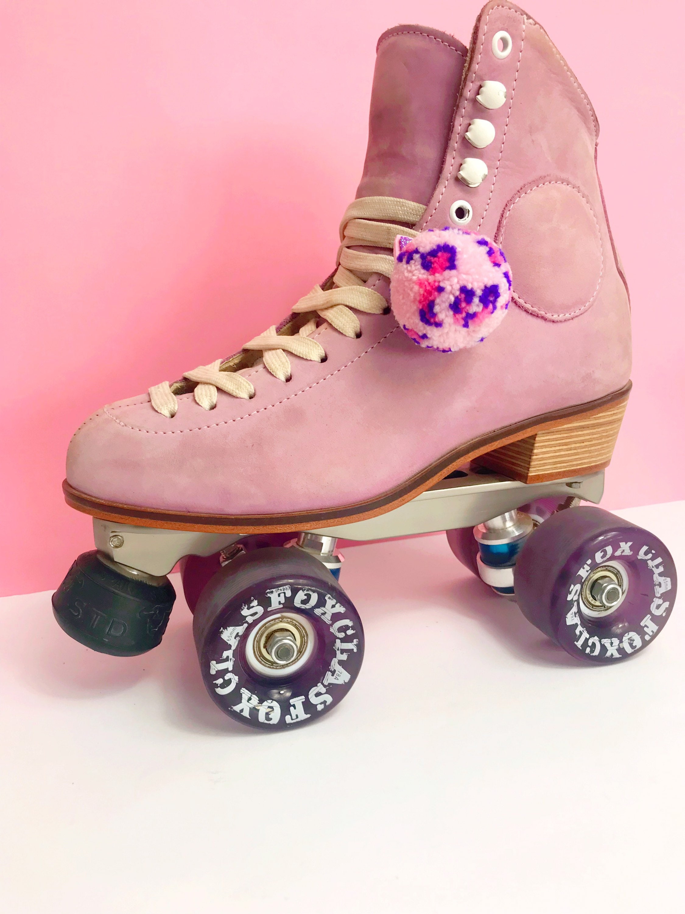 Roller Skate Pom Pom Charm/ Roller Skate Accessories/ Etsy