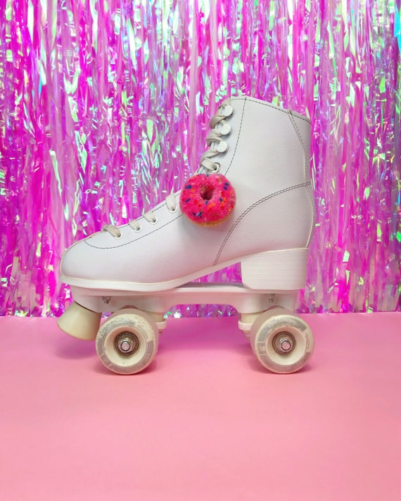 Roller Skate Pom Poms/ Skate Pom Pom Donut Charms/ Rollerpoms Etsy