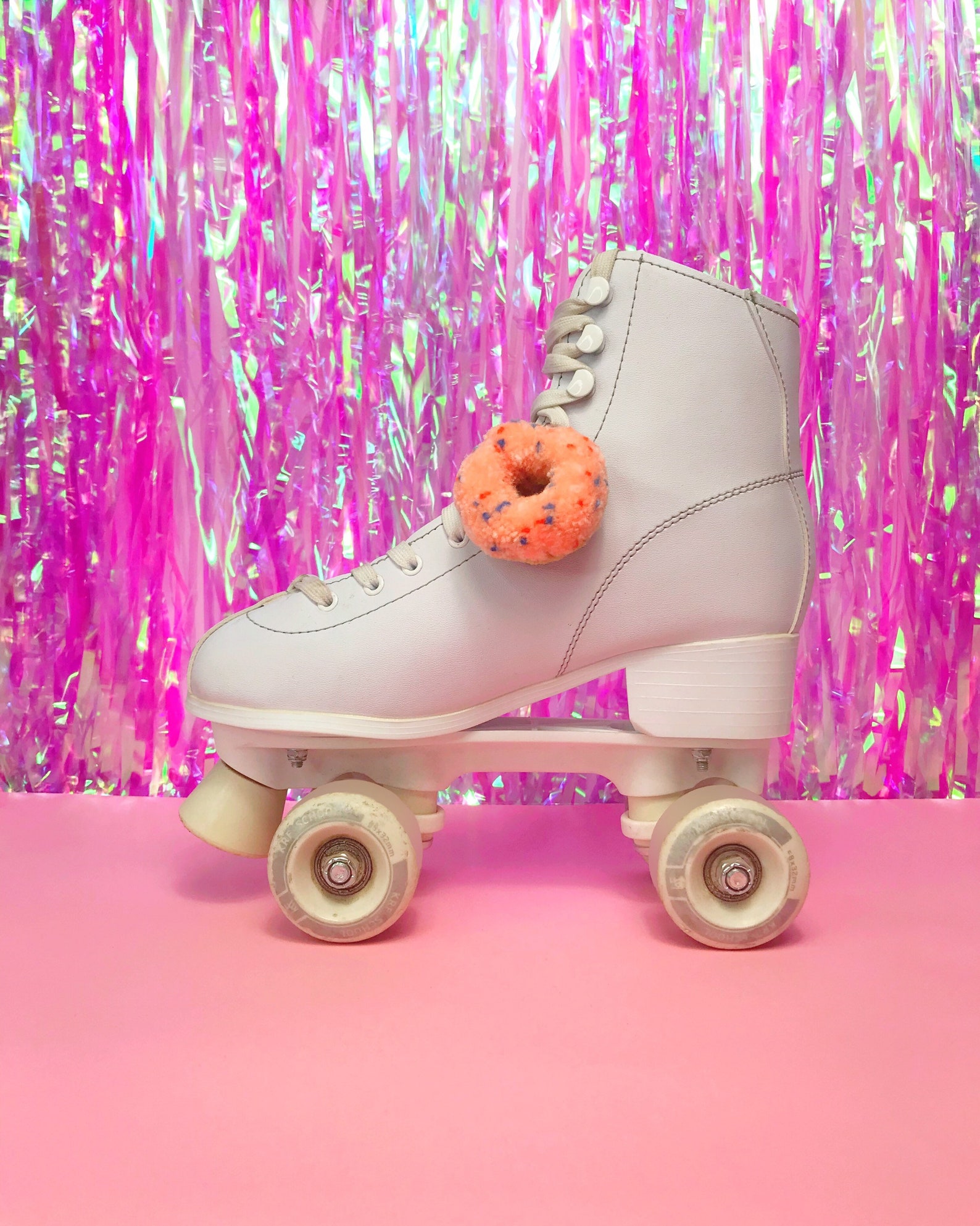 Roller Skate Pom Poms/ Skate Pom Pom Donut Charms/ Rollerpoms Etsy