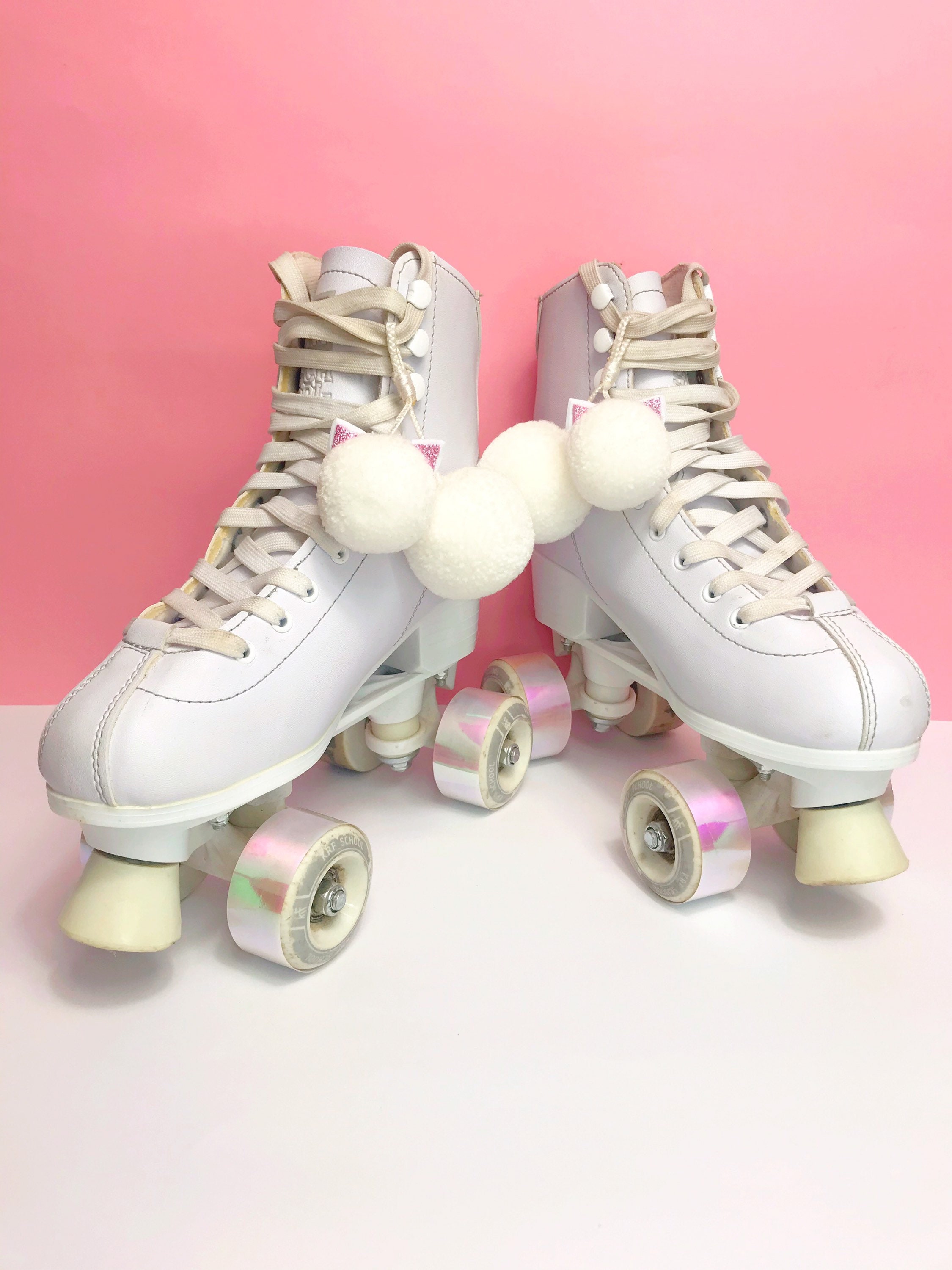 Roller Skate Pom Poms/ Skate Pom Pom Glitter Kitties/ Etsy Singapore