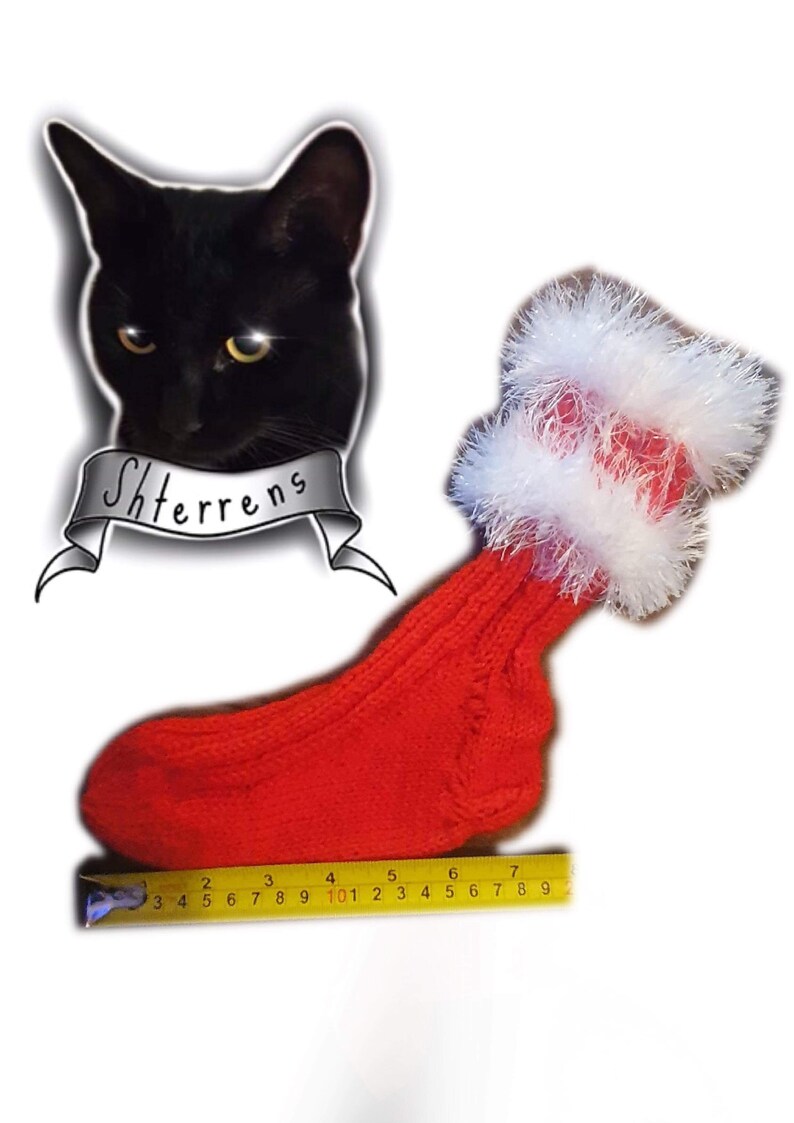 Hand knitted Christmas socks UK size 3-5