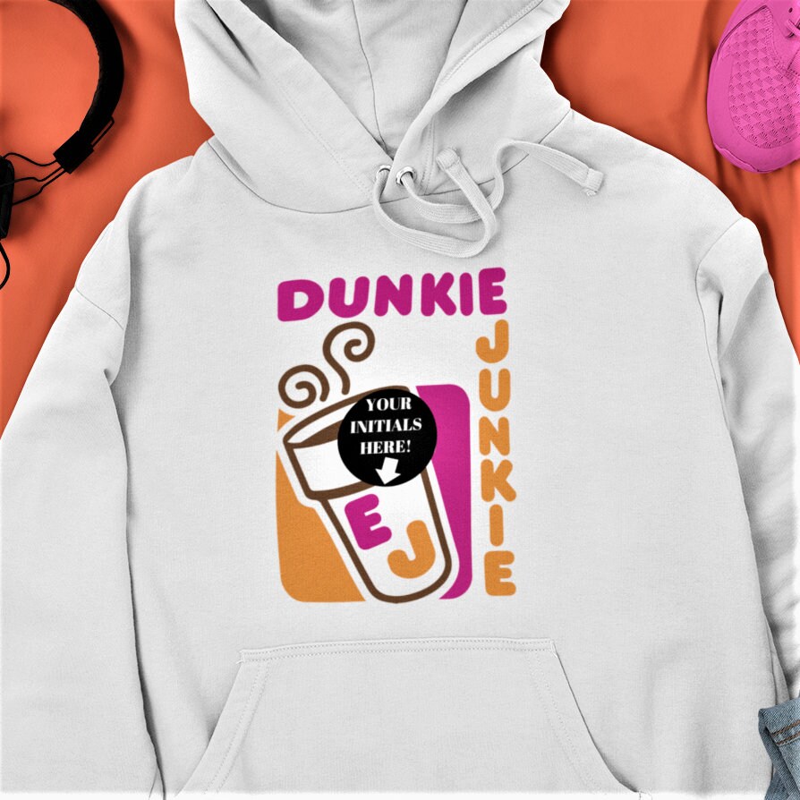 Dunkie Junkie Personalized Sweatshirt Dunkin Donuts Lover Hoodie Custom  Holiday Birthday Customized Gifts for Him Her Friend Mom Dad 2024 - Etsy