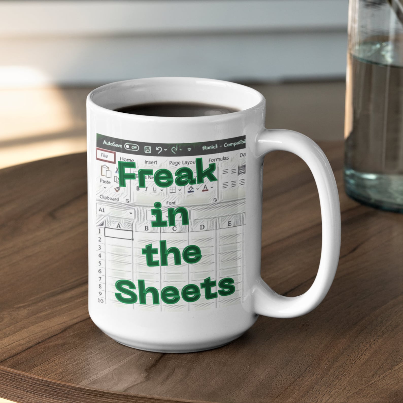 Freak in the Sheets Mug Funny Excel Spreadsheets CPA Etsy