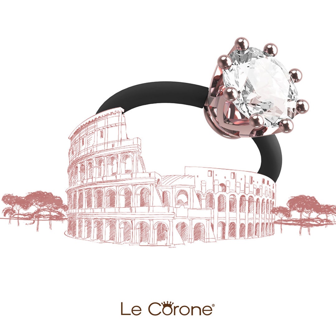 Womens Fashion Ring Le Corone CLASSIC White CZ Stone 925 - Etsy