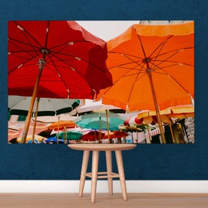 Umbrella Italy Beach Wall Print. Digital Download. Italy Wall | Etsy