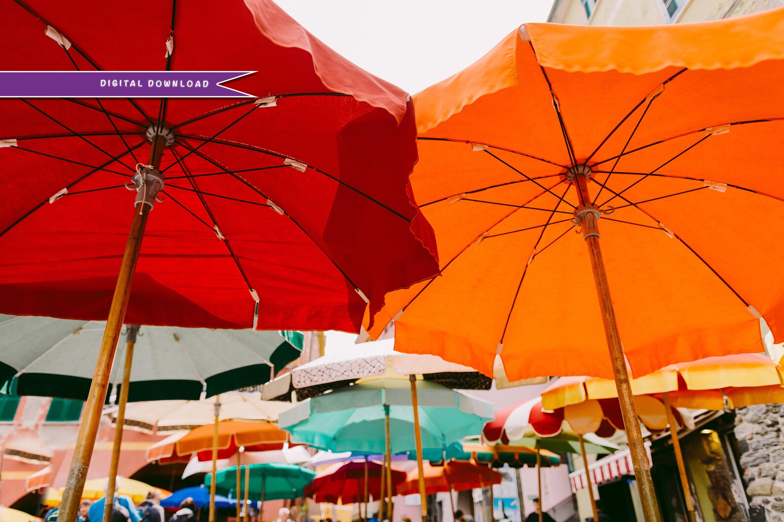 Umbrella Italy Beach Wall Print. Digital Download. Italy Wall - Etsy