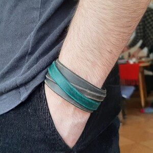 Pulsera de cuero hecha a mano, pulsera de cuero, pulsera de cuero unisex, Lederarmband, pulsera de cuero para hombres, pulsera de cuero para mujeres.