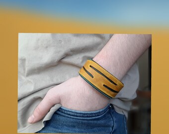 Natuurlijke lederen armband, Unisex lederen armband, leren armband voor vrouwen, leren armband voor mijn liefde, handgemaakte leren armband.