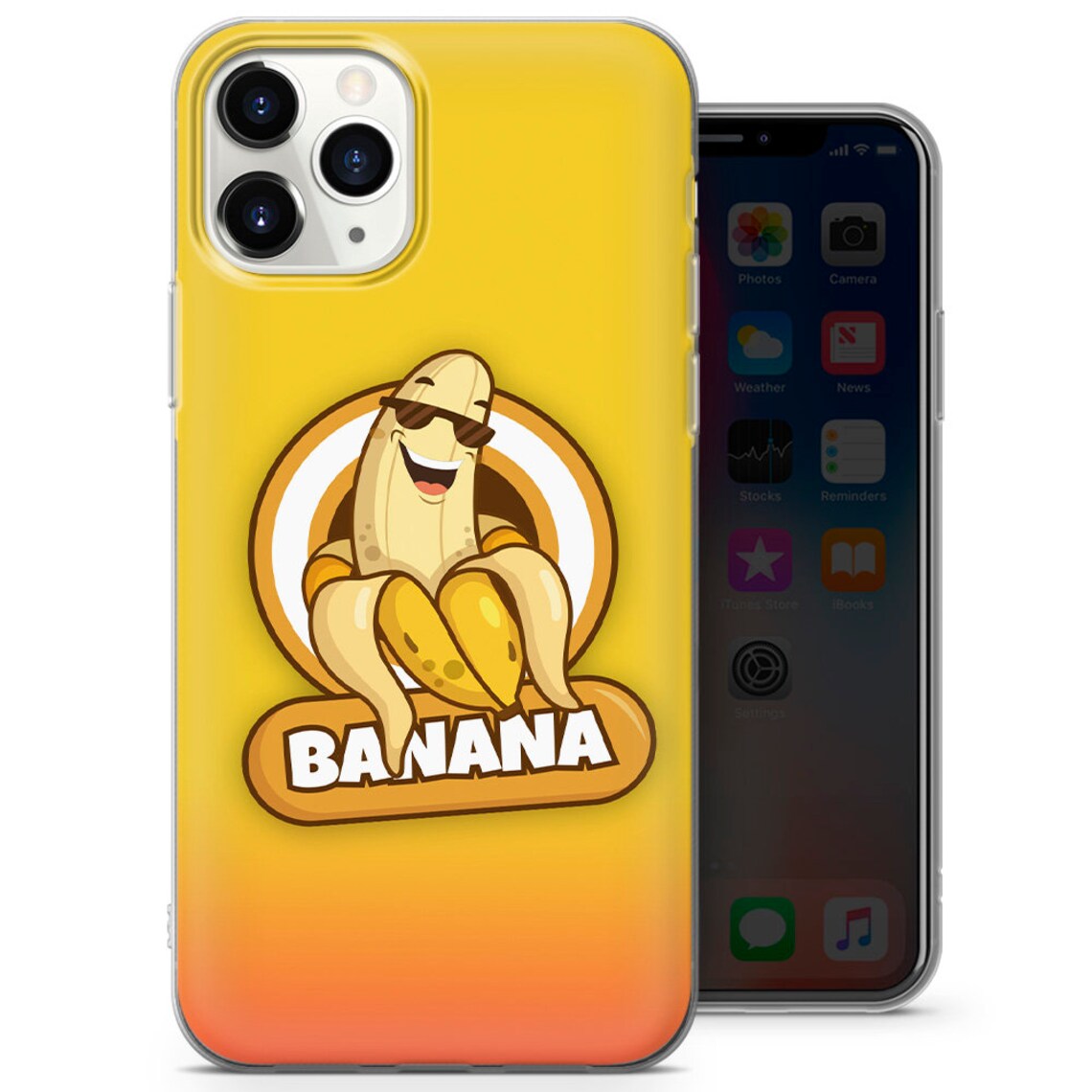 Banana Phone Case Cute Fruit fits for iPhone 8 XS XR 11 Etsy