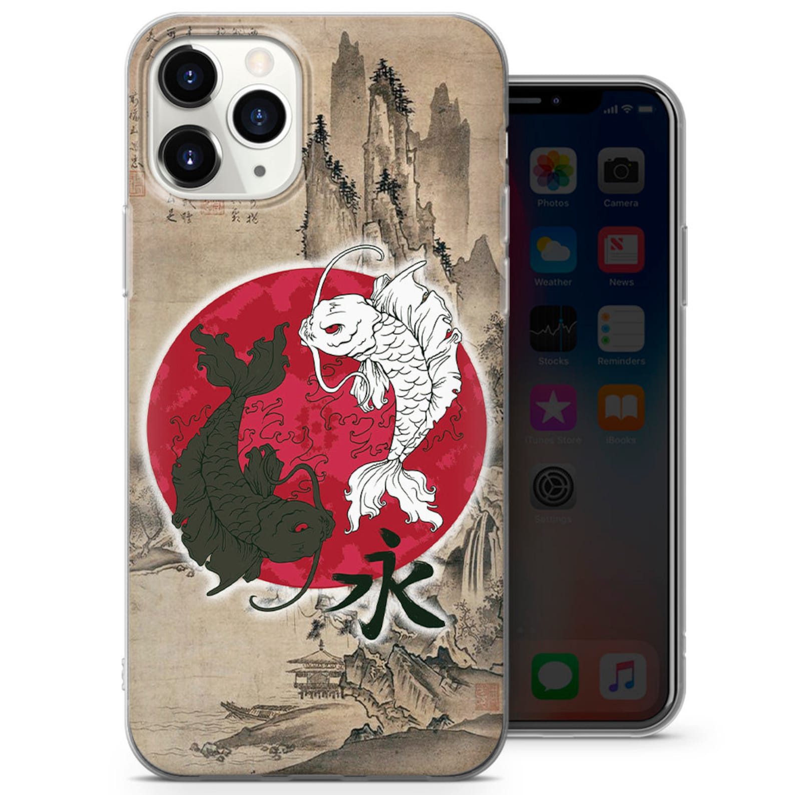 Koi Fish Phone Case Art passend für iPhone 8 XS XR 11 Etsy