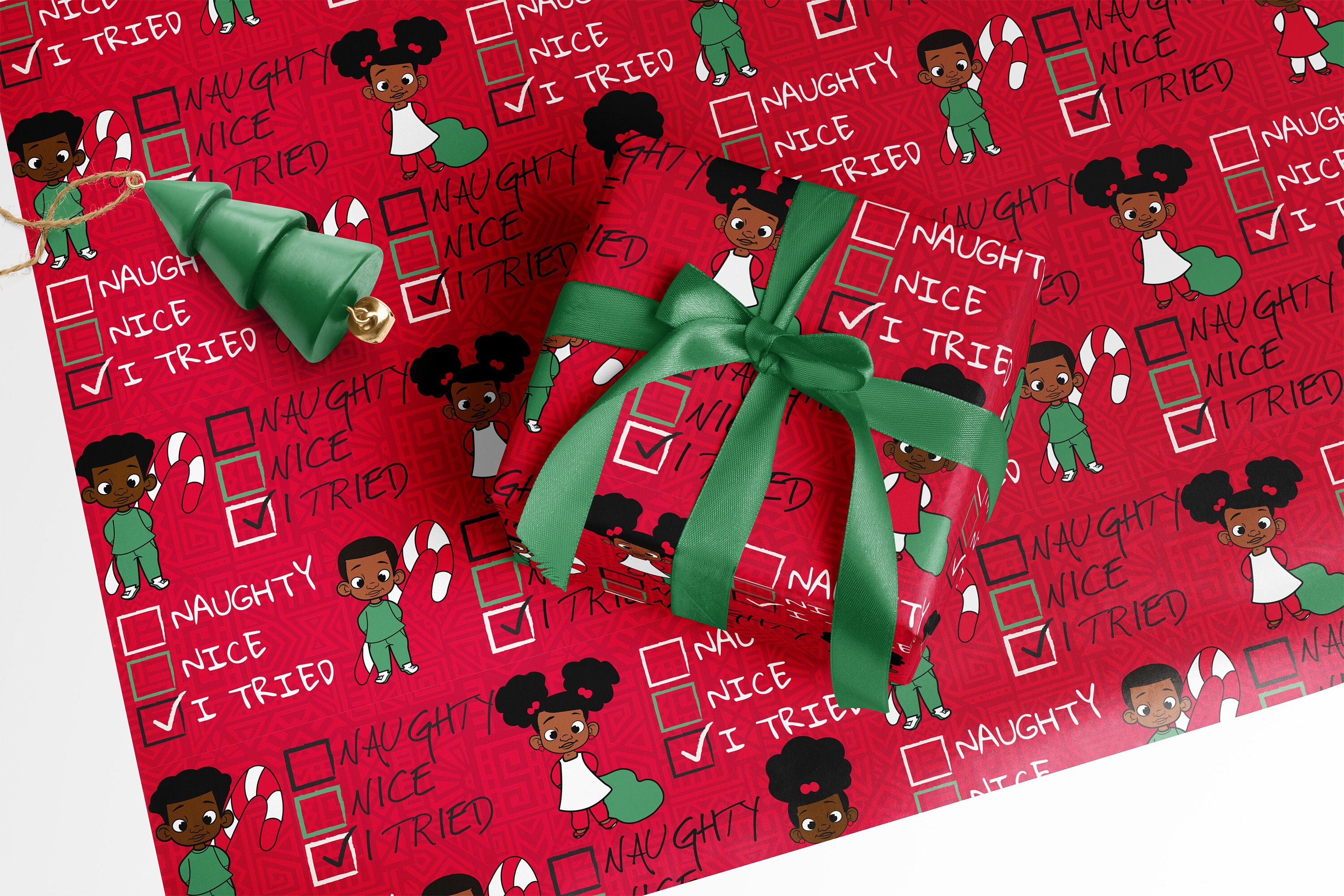African American Wrapping Paper Multipack Traditional - Etsy
