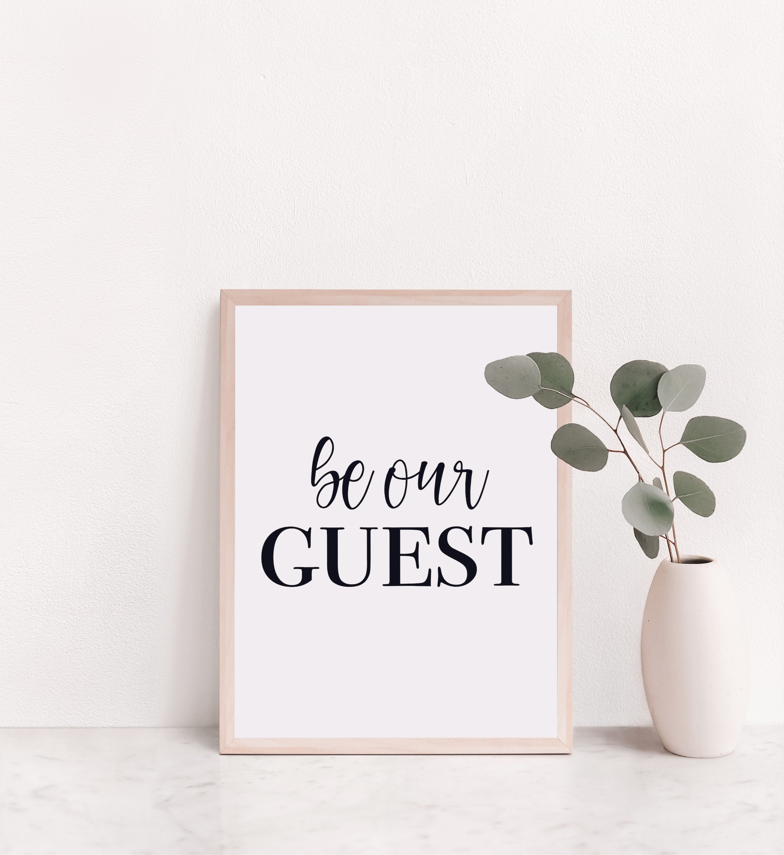 Be Our Guest Printable Wall Art Guest Bedroom Wall Printable | Etsy