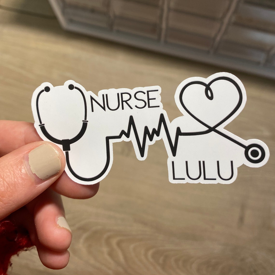 Custom Nurse Name Sticker Nurse Custom Sticker Future Etsy UK