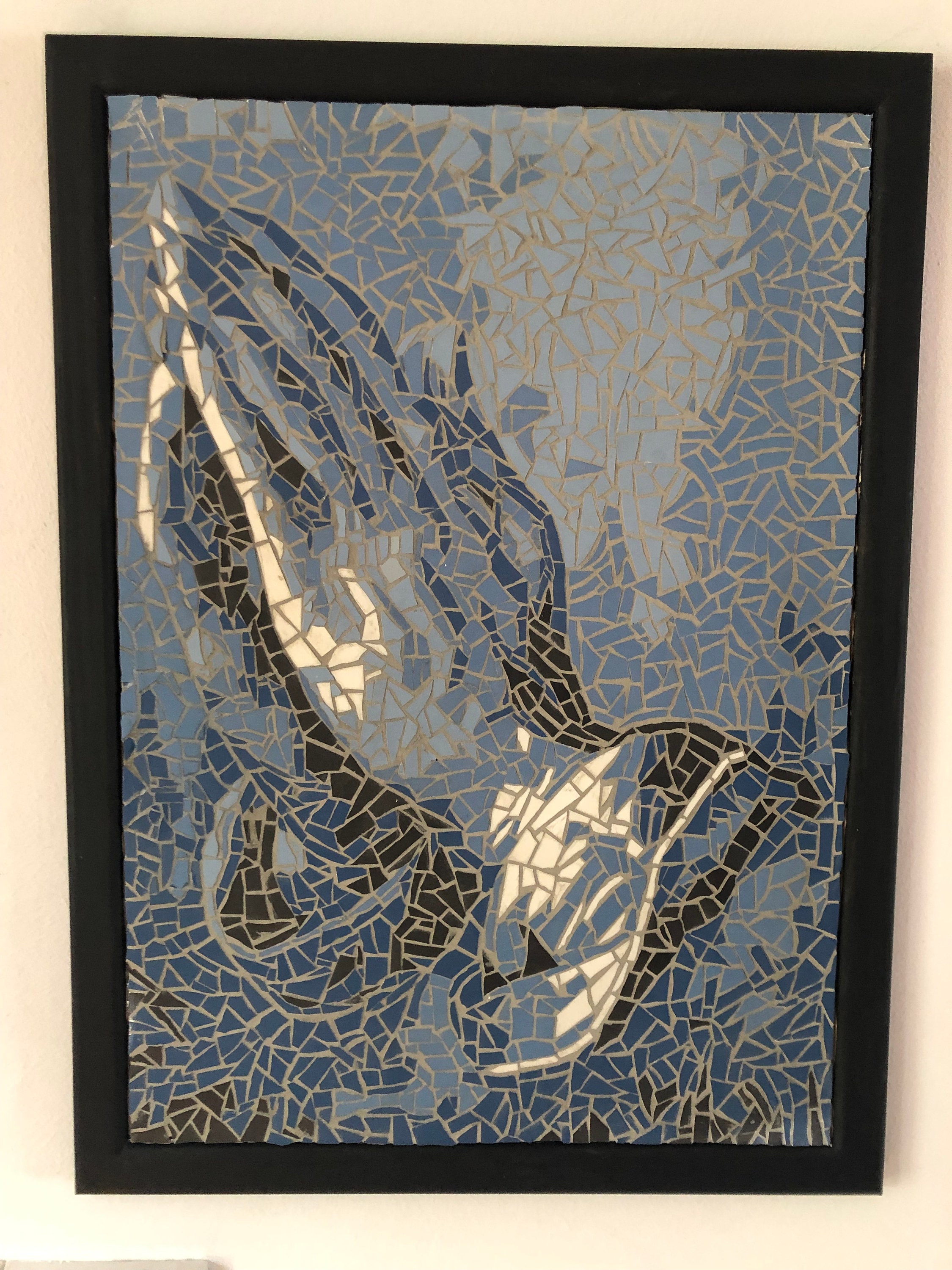 Praying hands Mosaic Wall Art | Etsy