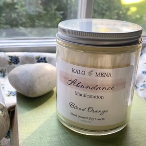 Abundance ~ Manifestation intention candle