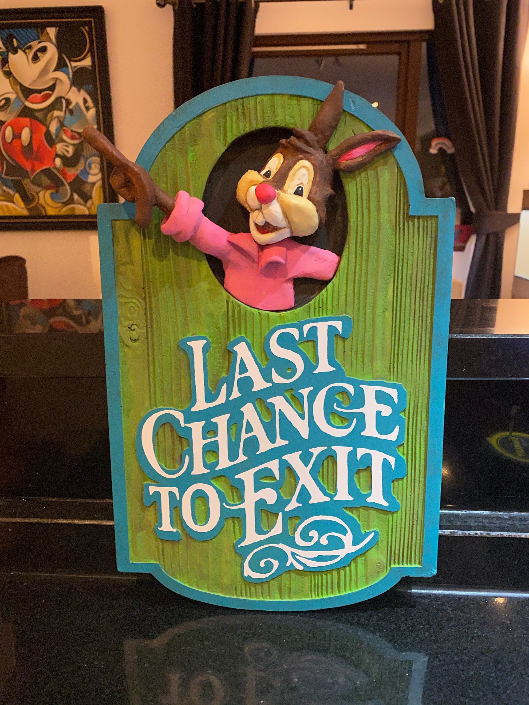 Splash Mountain Last Chance to Exit sign Etsy