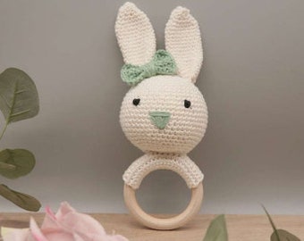 Häkelanleitung Greifling,Hase, download PDF (D), Häkeln, Stricken,Crochet bunny, Kuscheltier, Stofftier, Anleitung, bunny, pattern