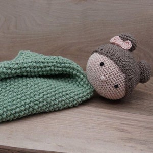 Häkel-Strickanleitung Schnuffeltuch, Schmusetuch Hase, download PDF nur in deutsch erhältlich,Crochet bunny,Kuscheltier,Anleitung zdjęcie 5