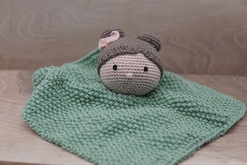 Häkel-Strickanleitung Schnuffeltuch, Schmusetuch Hase, download PDF nur in deutsch erhältlich,Crochet bunny,Kuscheltier,Anleitung zdjęcie 7