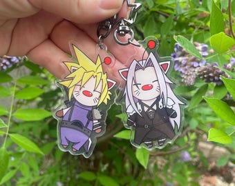 Final Fantasy 7: Cloudy + Sephy Moogle Charms