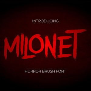Milonet Schriftart - Pinselschrift, Schriftarten procreate, Schriftarten Cricut, Schriftarten Download, Schriftarten für kommerzielle Nutzung, handgeschriebene Schrift, Posterschrift, Konzertschrift