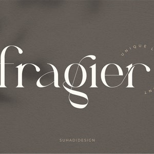 Fragier - Fuente Procreate, Fuente Cricut, Fuente de invitación de boda, Fuente de logotipo, Fuente moderna, Fuente Boho, Fuente de marca, Cricut Svg,
