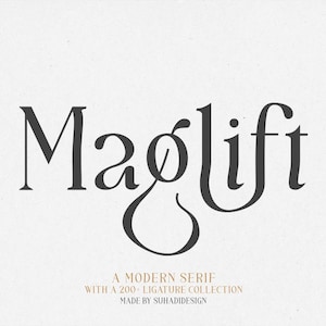 Maglift - Carattere elegante, carattere Farmhouse, carattere moderno, carattere Cricut, carattere moda, carattere branding, carattere Canva, carattere logo, carattere Procreate