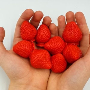 54pc 3D Whole Strawberry Silicone MEGA MOLD. Realistic Food Shape