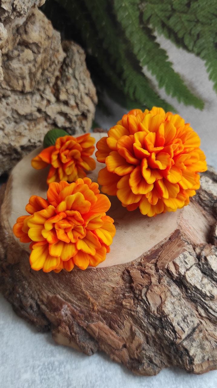 Cempasúchil and Marigold Flower Silicone Mold