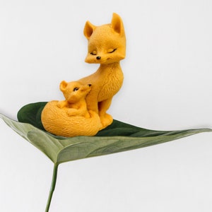 Animal mold fox mold silicon mold   resin mold Christmas mold 3d silicon mold silicone mold