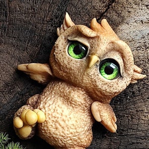 Bird mold owl mold silicon mold 2d mold animal mold resin mold