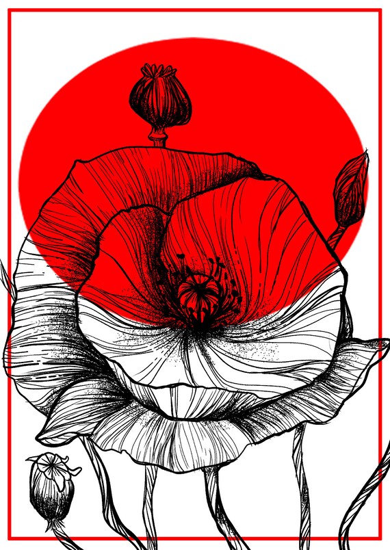 Flower Wall Art Cute Art Flower Art Etsy