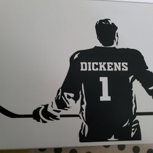 Personalised ice hockey card