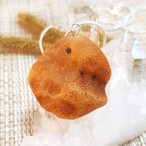 Unique shape Natural Baltic Amber Pendant