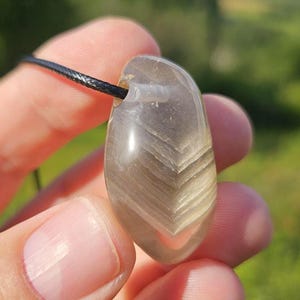 Stunning multi-phantom clear quartz crystal pendant from Brazil
