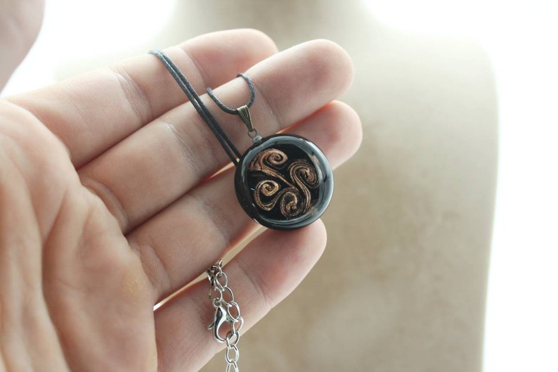 Glass Jewelry Heady Glass Pendant Everyday Pendant Blown Glass Pendant Geometric Necklace Pendant