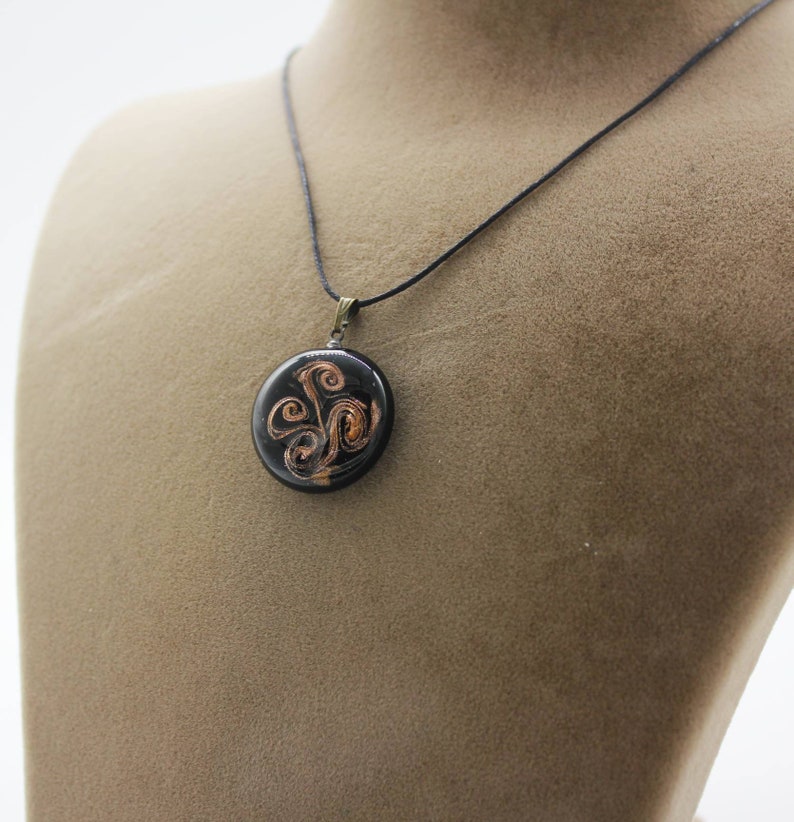 Glass Jewelry Heady Glass Pendant Everyday Pendant Blown Glass Pendant Geometric Necklace Pendant