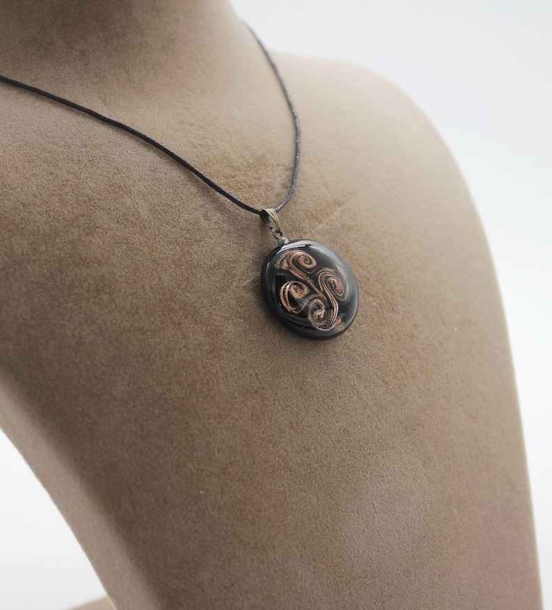 Glass Jewelry Heady Glass Pendant Everyday Pendant Blown Glass Pendant Geometric Necklace Pendant