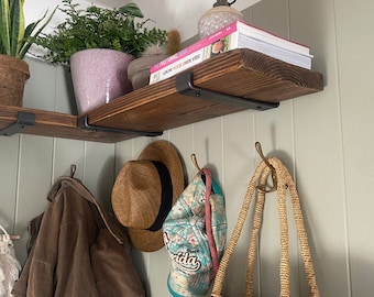 Arabella, the full width rustic corner shelf.