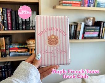 Maple French Toast Book Club Kindle Insert | Cute Kindle Insert | Summer Kindle Insert | Aesthetic Kindle Accessory | Digital Download