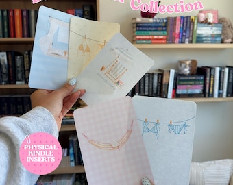 Physical Kindle Inserts | Beach Reader Collection | Coastal Kindle Decor | Printed Kindle Inserts | Kindle Accessory