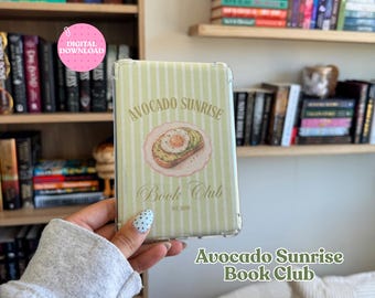 Avocado Toast Book Club Kindle Insert | Cute Kindle Insert | Summer Kindle Insert | Aesthetic Kindle Accessory | Digital Download