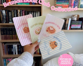 Physical Kindle Inserts | Brunch Club Collection | Breakfast Kindle Decor | Printed Kindle Inserts | Kindle Accessory